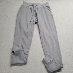 Alphalete Jogger Pants Mens Size M Gray Blue‎ Elastic Waist Athleisure Running